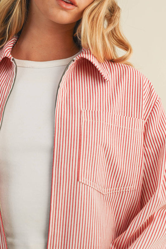 PATCH POCKET ZIP-UP JACKET