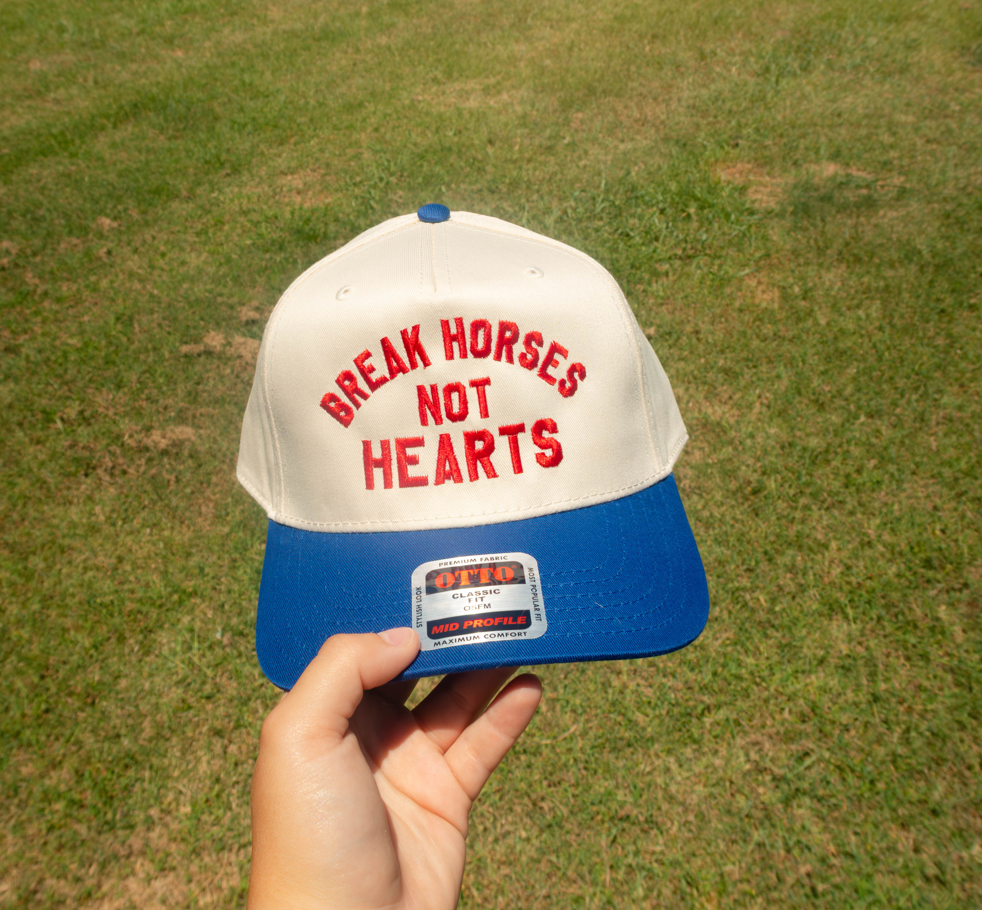 break horses not hearts hat