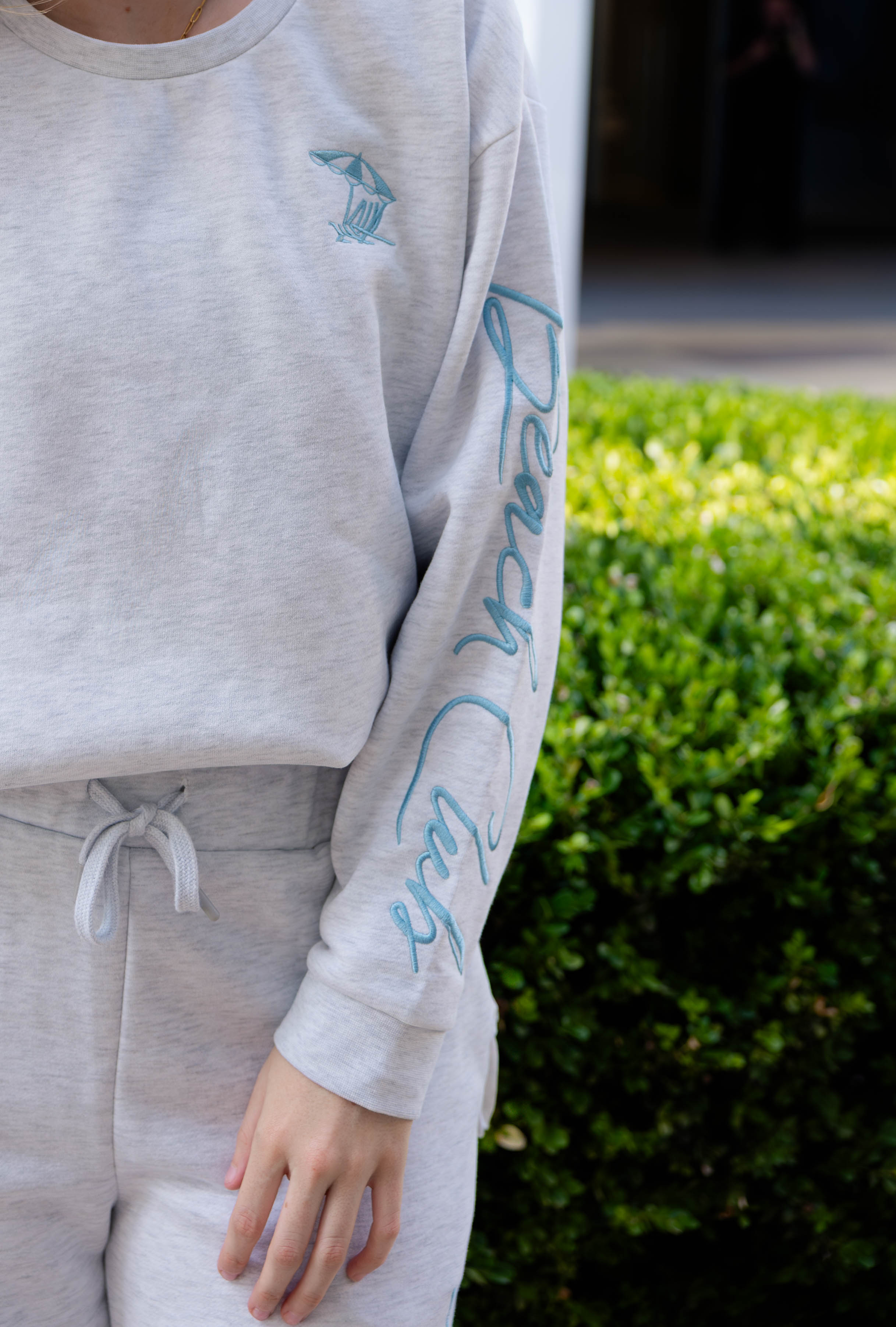 beach club sweatshirt