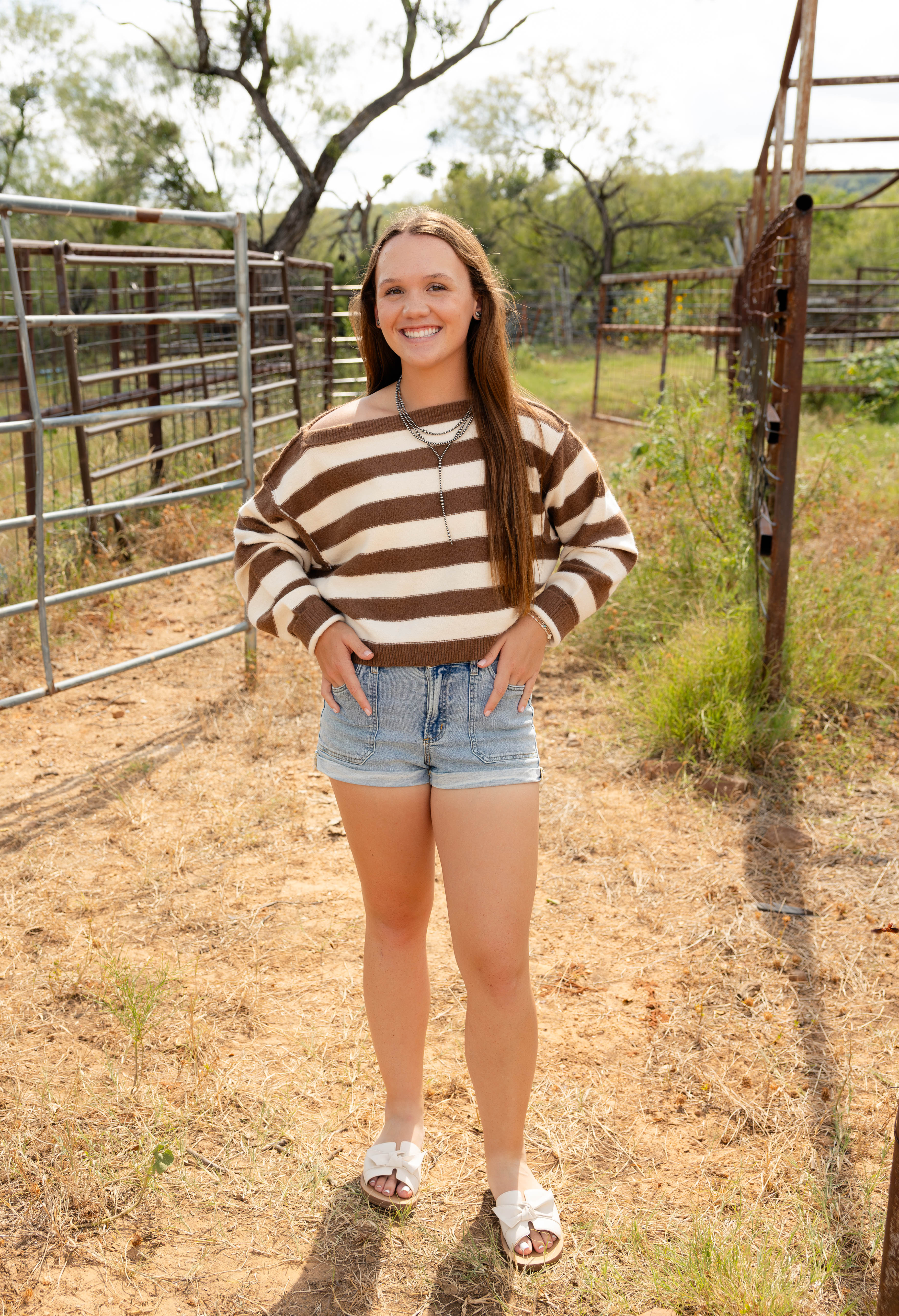 the macee cropped off the shoulder sweater