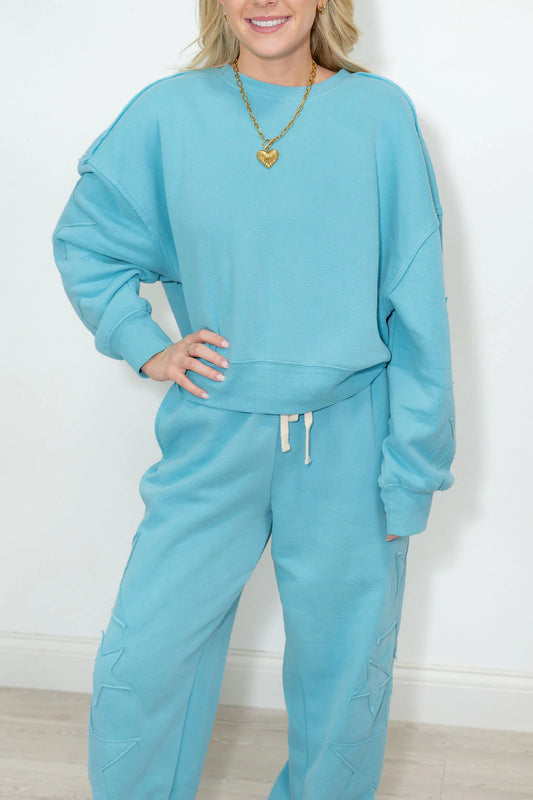 cozy starstruck cropped crew