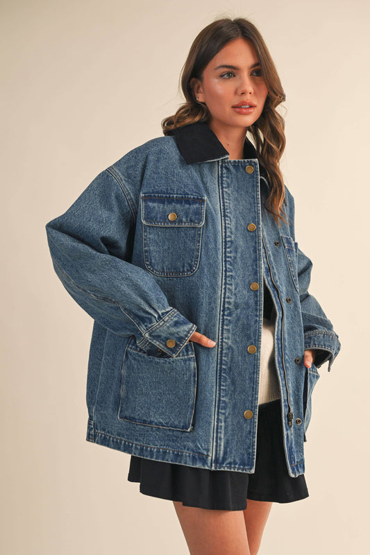 oversized denim jacket
