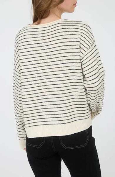 high tide stripped cardigan