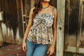 gold chain bow tank