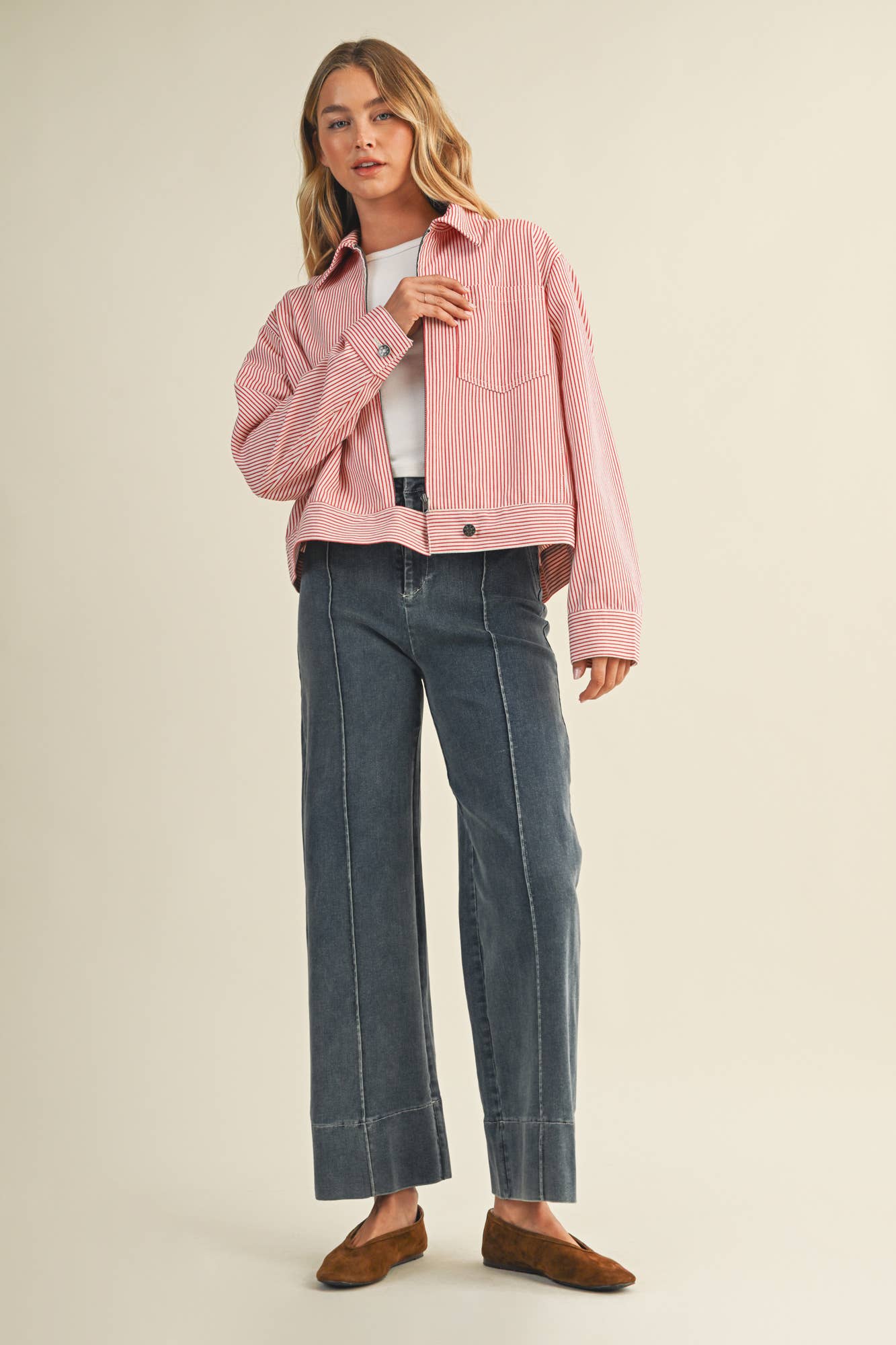 PATCH POCKET ZIP-UP JACKET