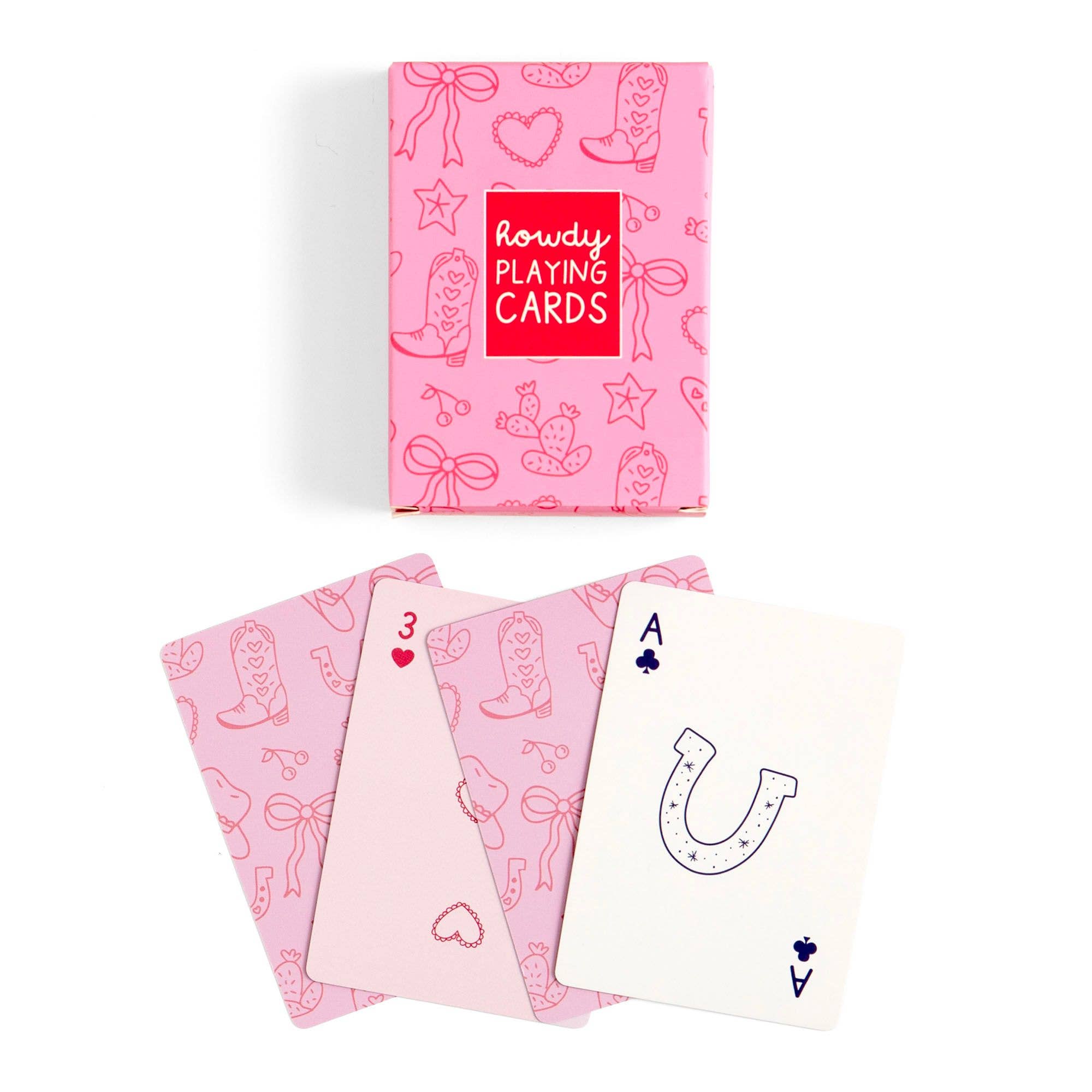 Howdy Cowgirl Western Doodles Deck of Playing Cards