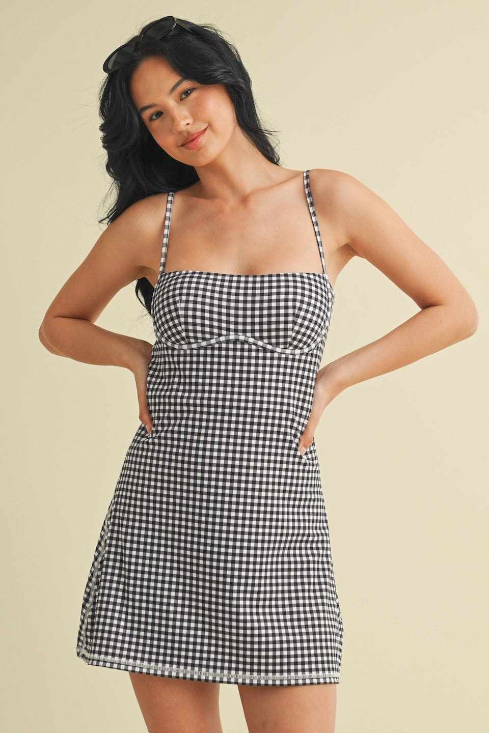 sweetheart gingham dress