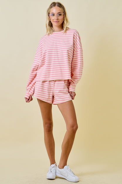 Taylor stripped long sleeve