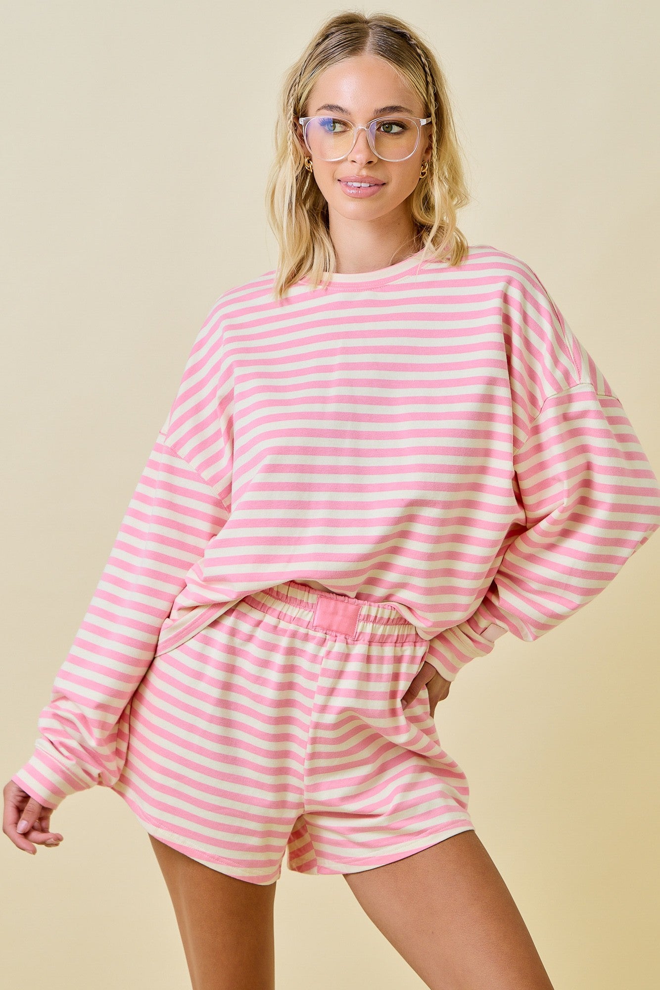Taylor stripped long sleeve