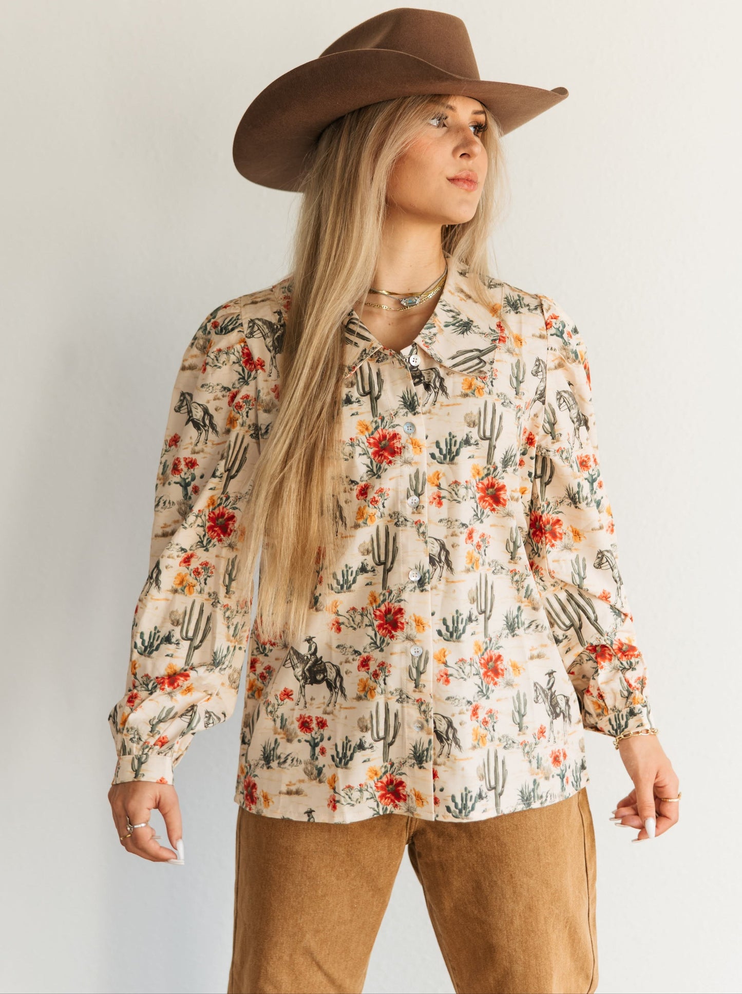 rose cowboy blouse