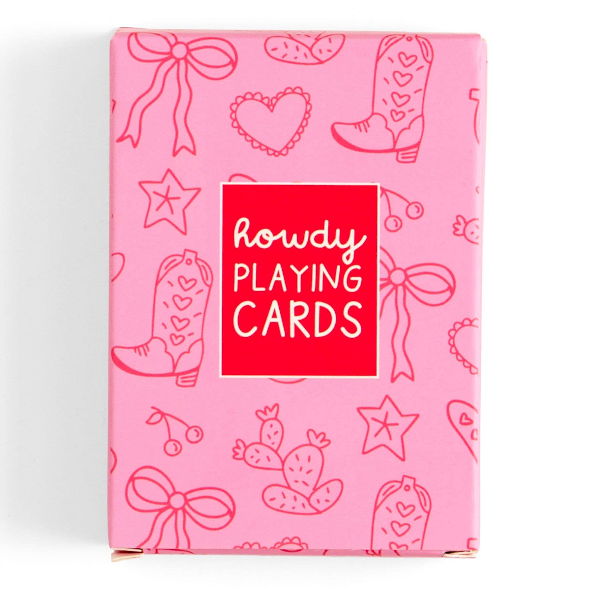 Howdy Cowgirl Western Doodles Deck of Playing Cards