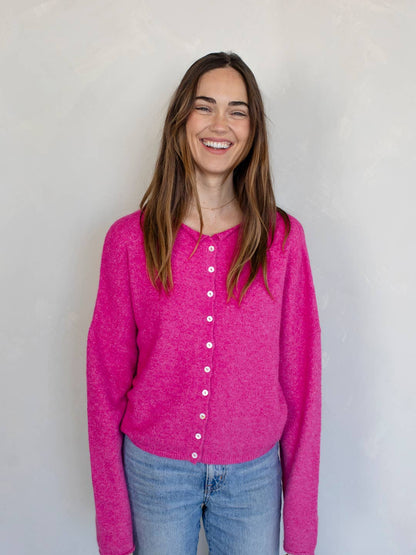 Fuchsia Piper Cardigan