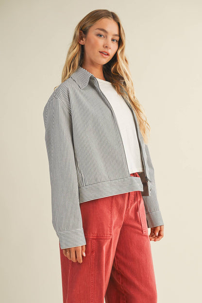 PATCH POCKET ZIP-UP JACKET