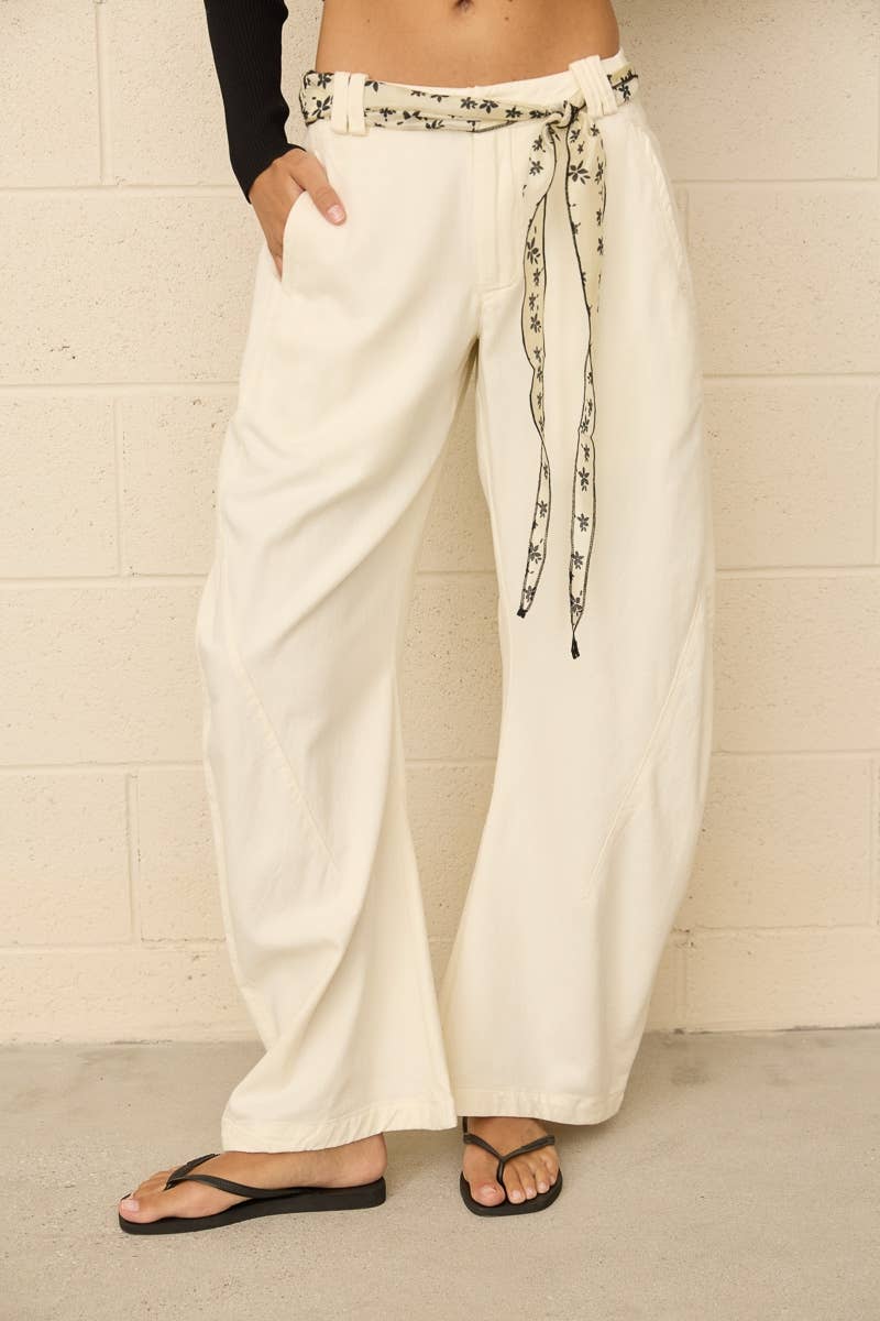 Washed Barrel Chino Pants