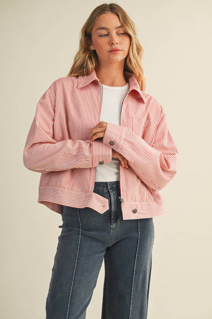 PATCH POCKET ZIP-UP JACKET