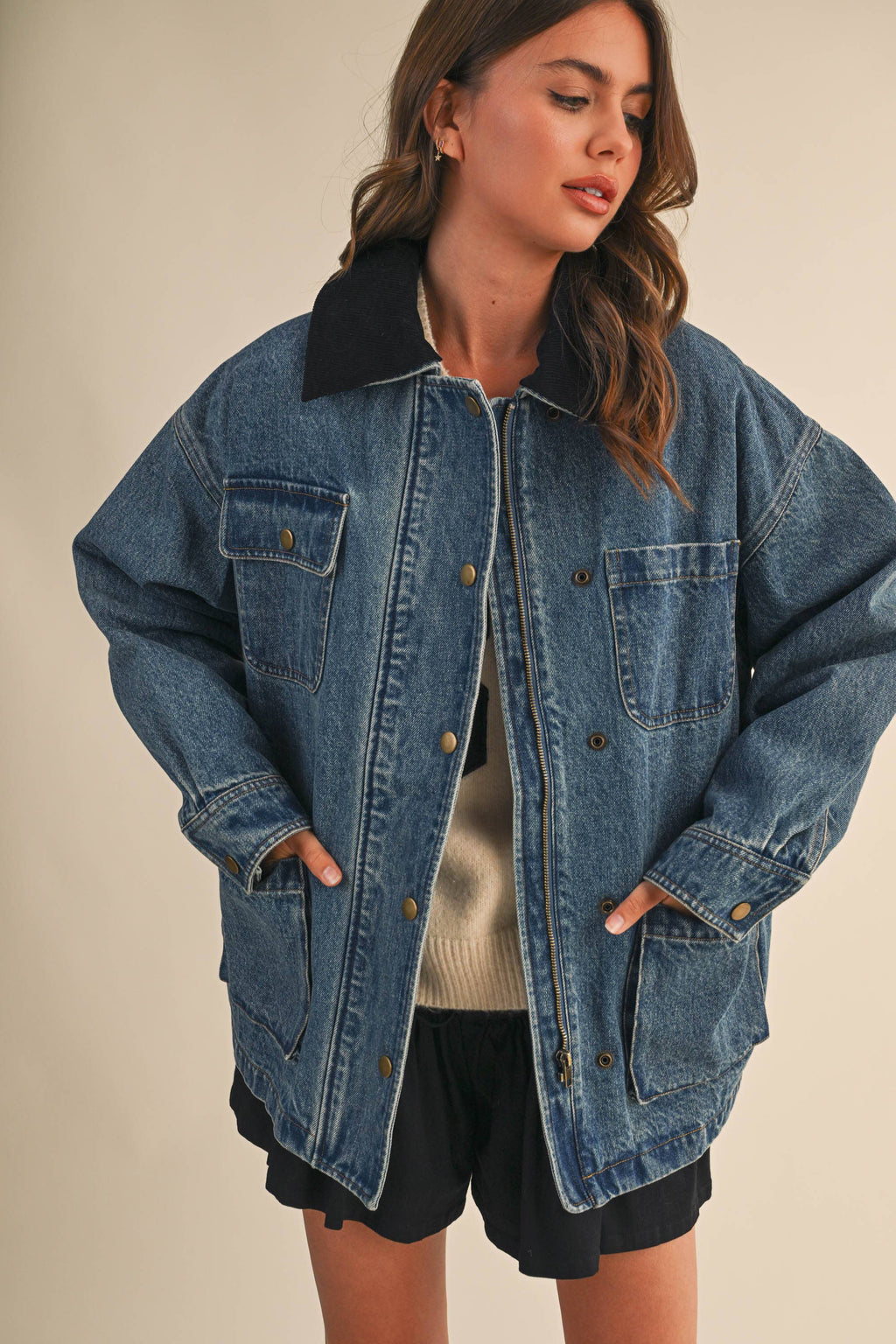 oversized denim jacket