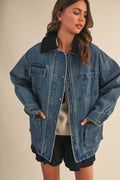 oversized denim jacket