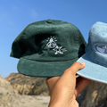 "JESUS DOODLE" EMBROIDERED CORDUROY HAT | GREEN