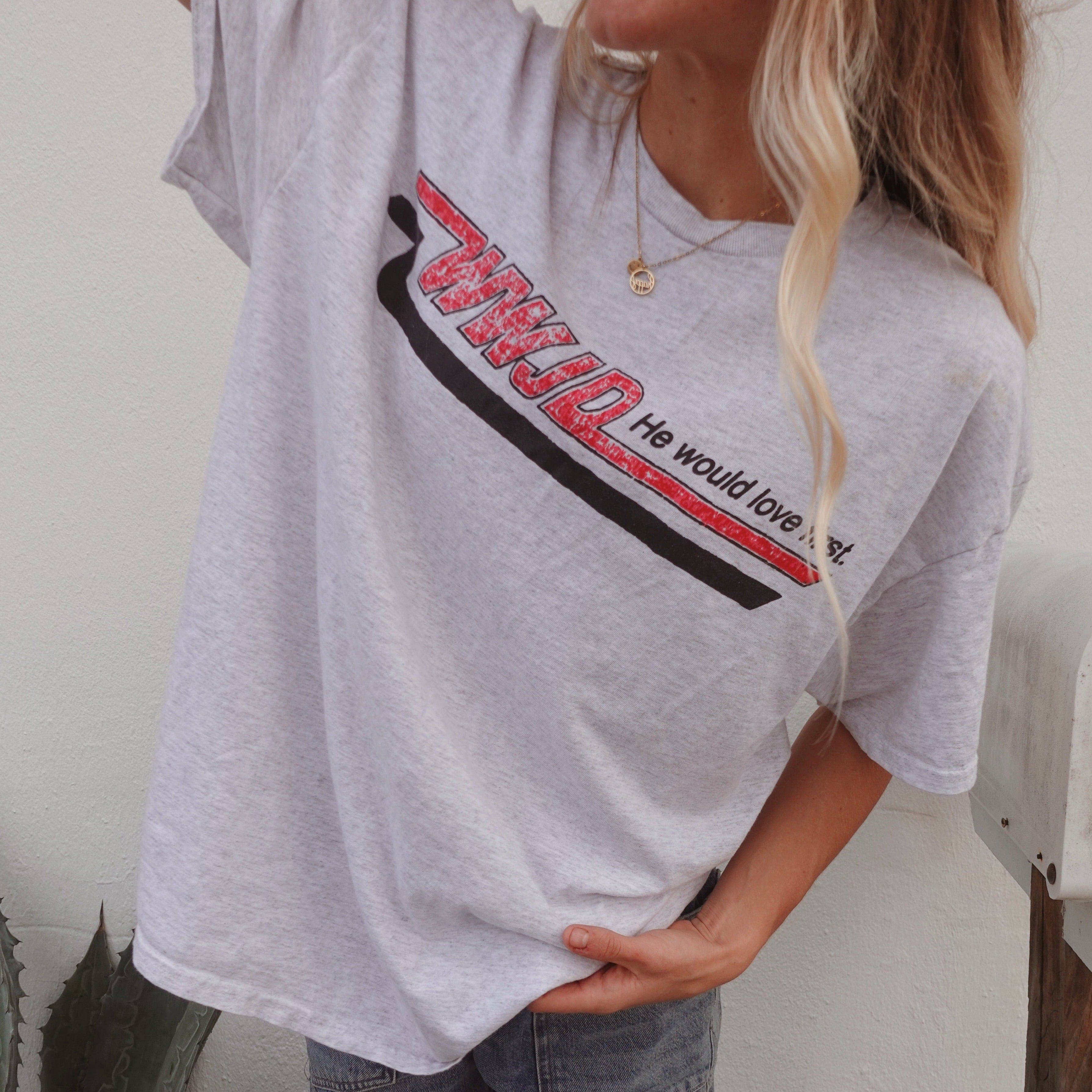 WWJD VINTAGE "SKATER" UNISEX COTTON TEE | ASH