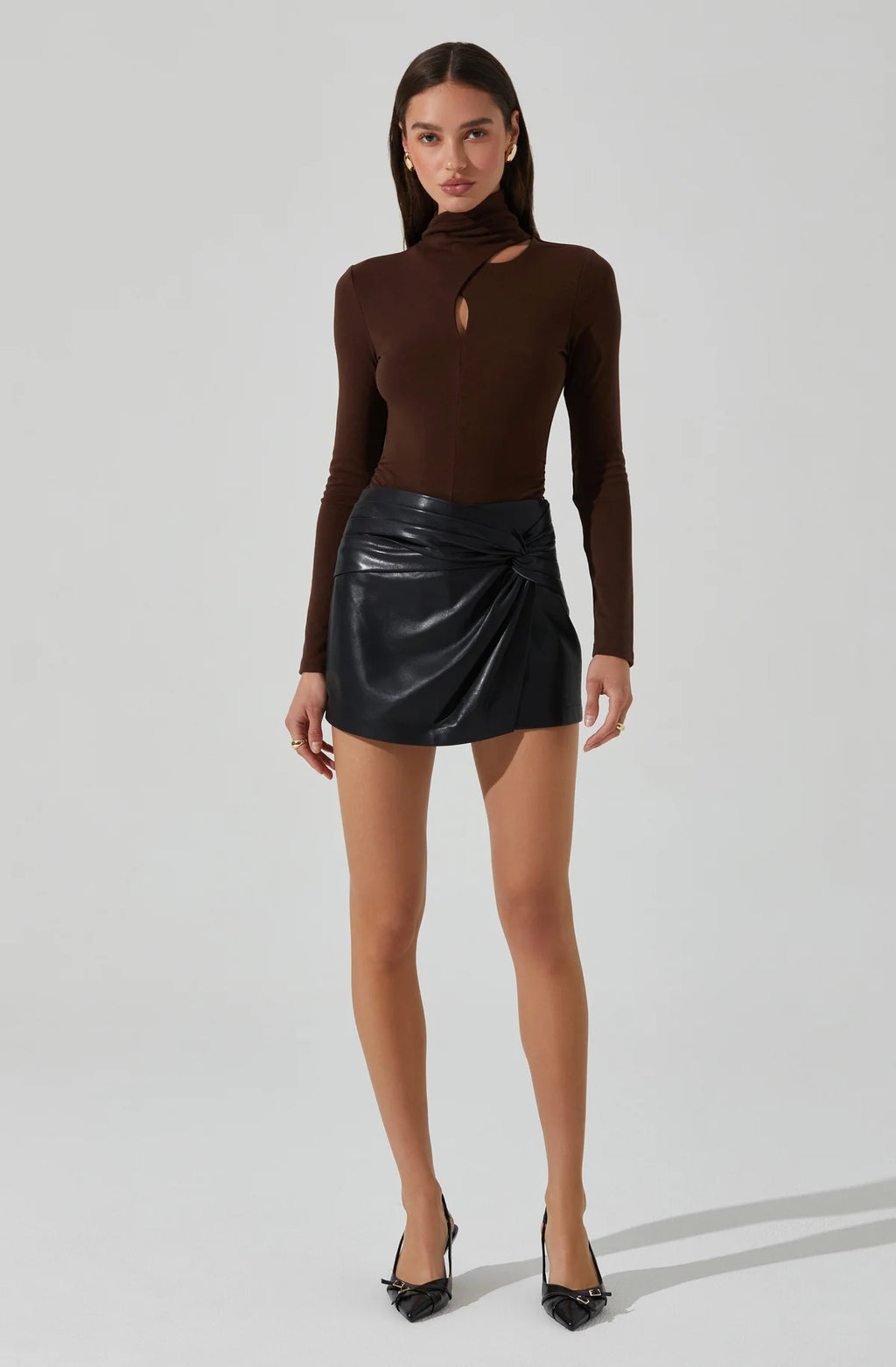 after hours faux skort