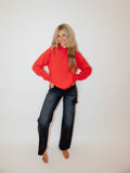 classic red hoodie