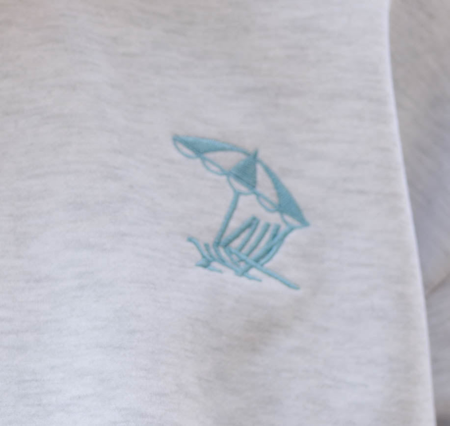 beach club sweatshirt