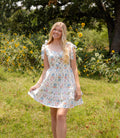 floral tie dress