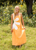 sunshine flower cut out dress