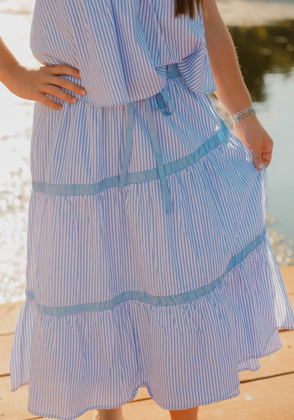 high above water midi skirt