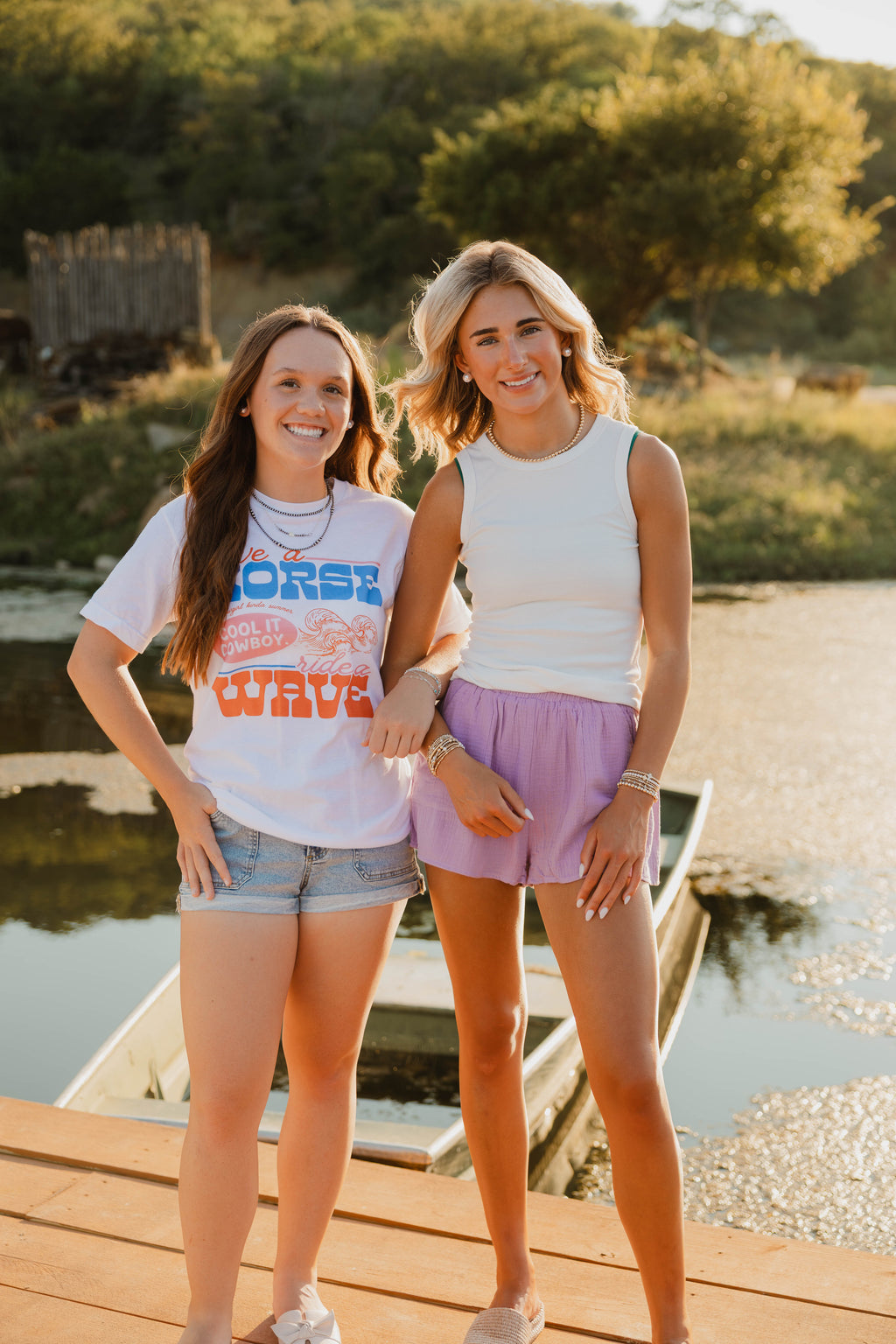 cool it cowboy , ride a wave tee