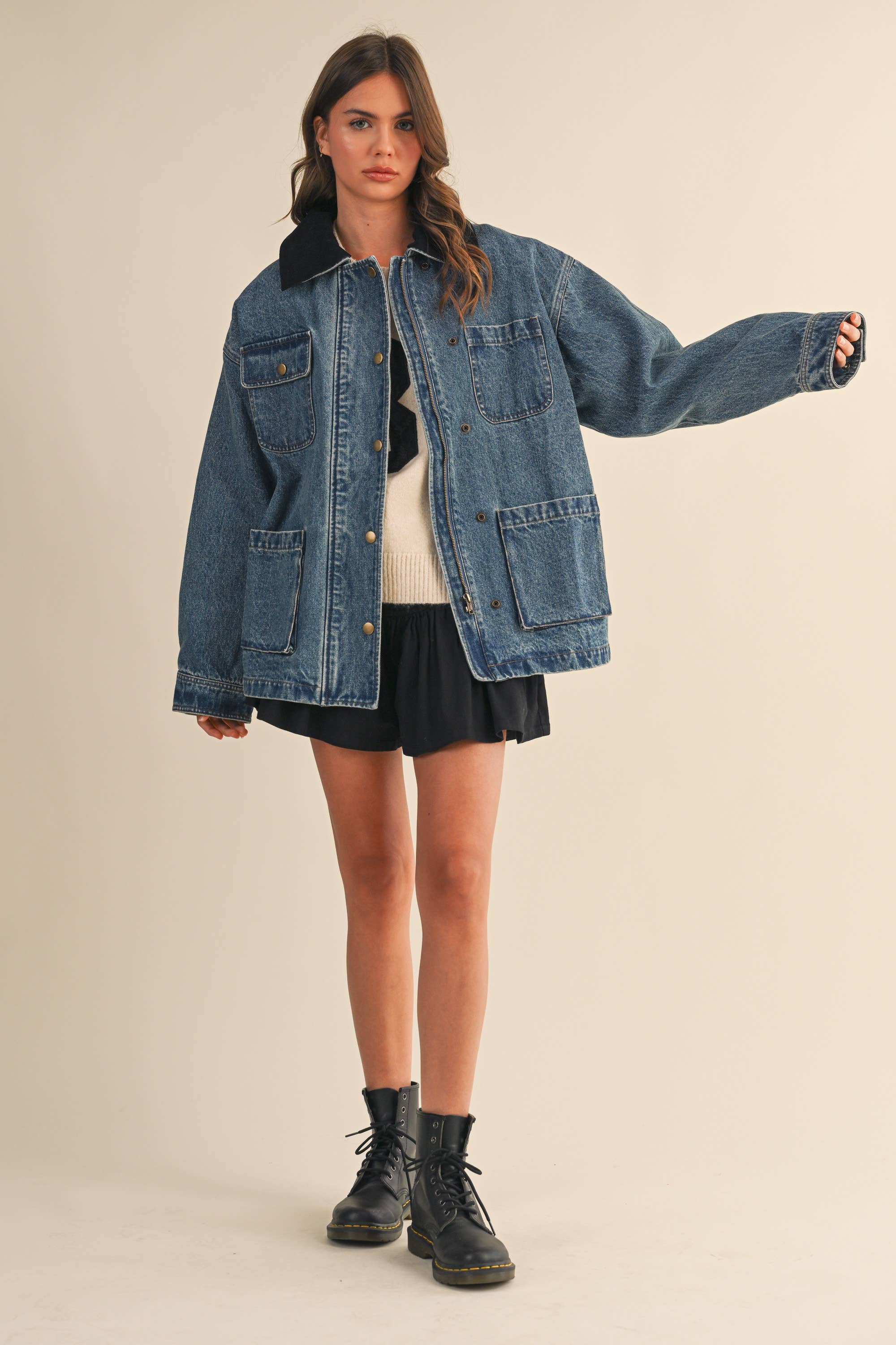 oversized denim jacket
