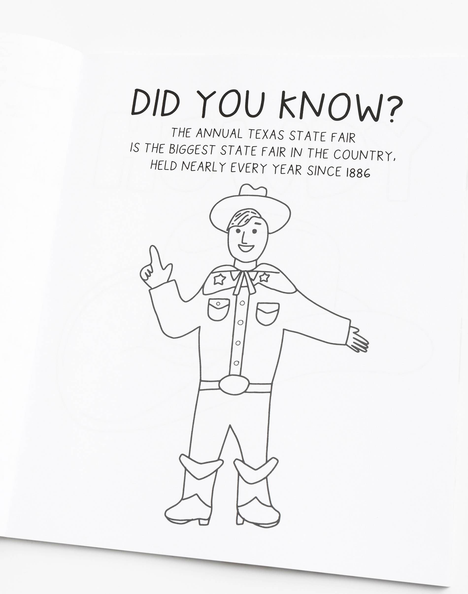 Texas Forever Western Coloring Book