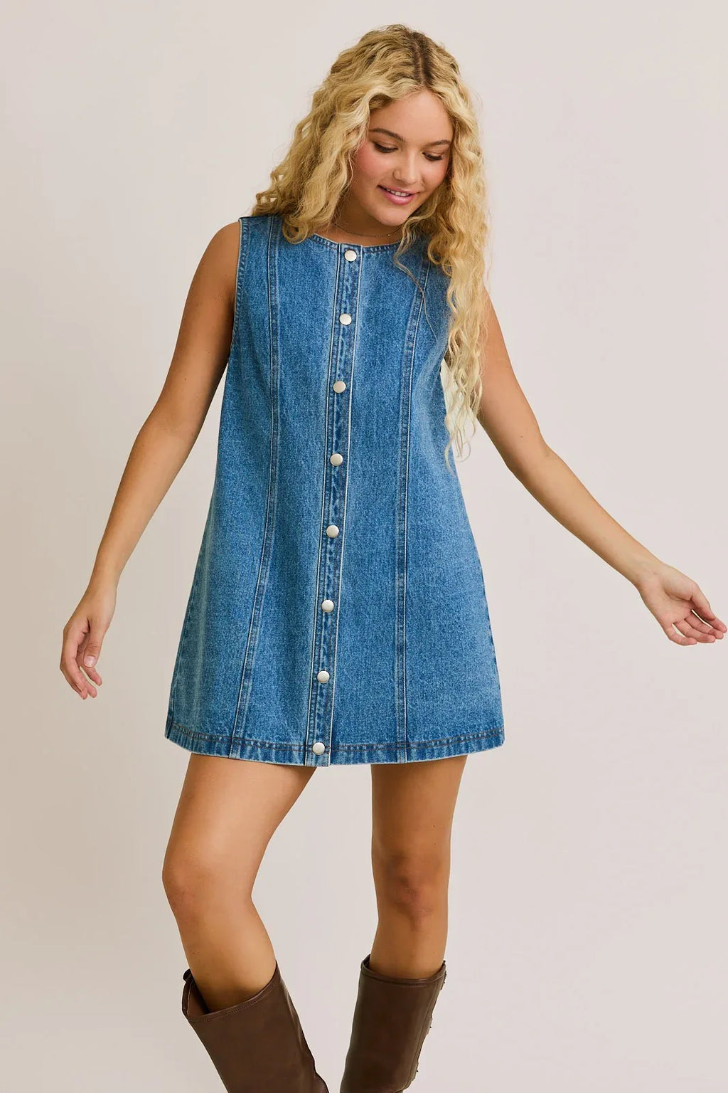the millie denim dress