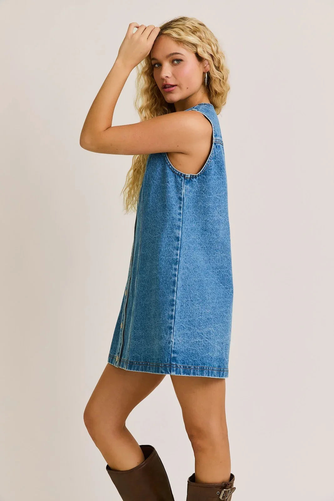 the millie denim dress